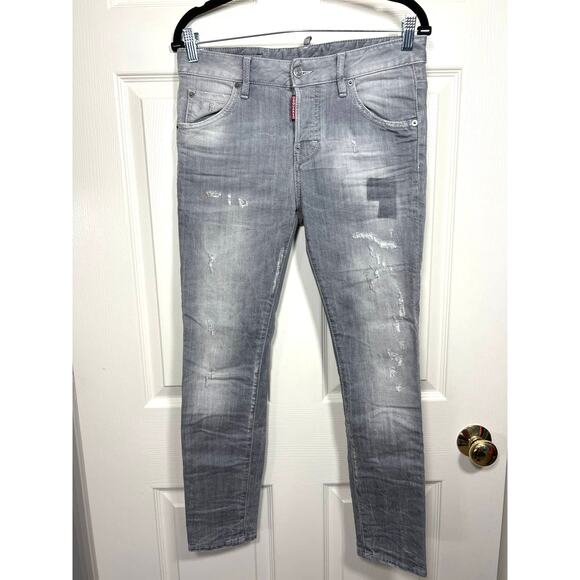 Dsquared2 Womens Made in Italy Cool Girl Gray Jean Grunge Modern Designer - Picture 2 of 14